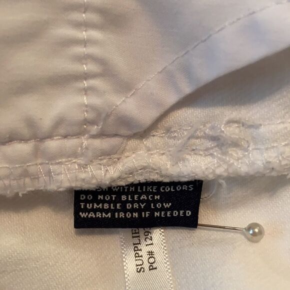 American Living White denim Cropped pants 10 - Picture 8 of 8